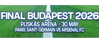 2026 PSG Paris**UCL FINAL BUDAPEST**Replica Match Day Transfer Details Football Logo