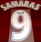 2007-08 Celtic(Glasgow) SPECIAL ANNIVERSARY EDITION Away Shirt SAMARAS#9 Official Name Number Set
