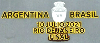 Argentina vs Brazil**2021 COPA AMERICA FINAL**Official Player Issue Size Match Transfer Details Logo