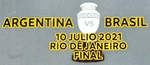 Argentina vs Brazil**2021 COPA AMERICA FINAL**Official Player Issue Size Match Transfer Details Logo