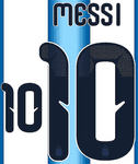 Argentina World Cup 2026 Home Shirt 2026-27 MESSI#10 Official Adidas Dekographics Name Number Set