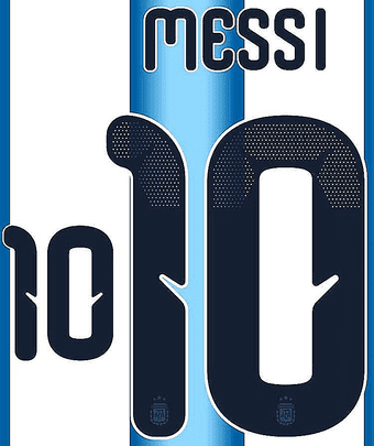 Argentina World Cup 2026 Home Shirt 2026-27 MESSI#10 Official Adidas Dekographics Name Number Set