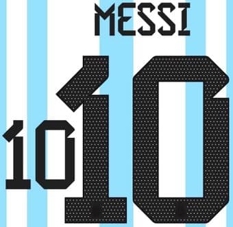 Argentina WORLD CUP CHAMPIONS 2022 Home Shirt 2023-24 MESSI#10 Official Player Issue Name Number Set