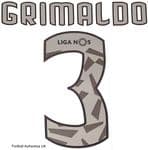 Benfica LIGA NOS Away Shirt 2020-21 GRIMALDO#3 Official Football Name Number Set