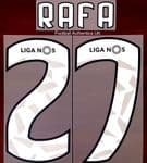 Benfica LIGA NOS Home Shirt 2018-19/20 RAFA#27 Official SIPESA Name Number Set