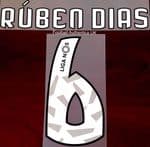 Benfica LIGA NOS Home Shirt 2019-20 RUBEN#6 Official SIPESA Name Number Set