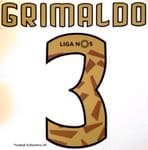 Benfica LIGA NOS Home/Third Shirt 2020-21 GRIMALDO#3 Official Football Name Number Set