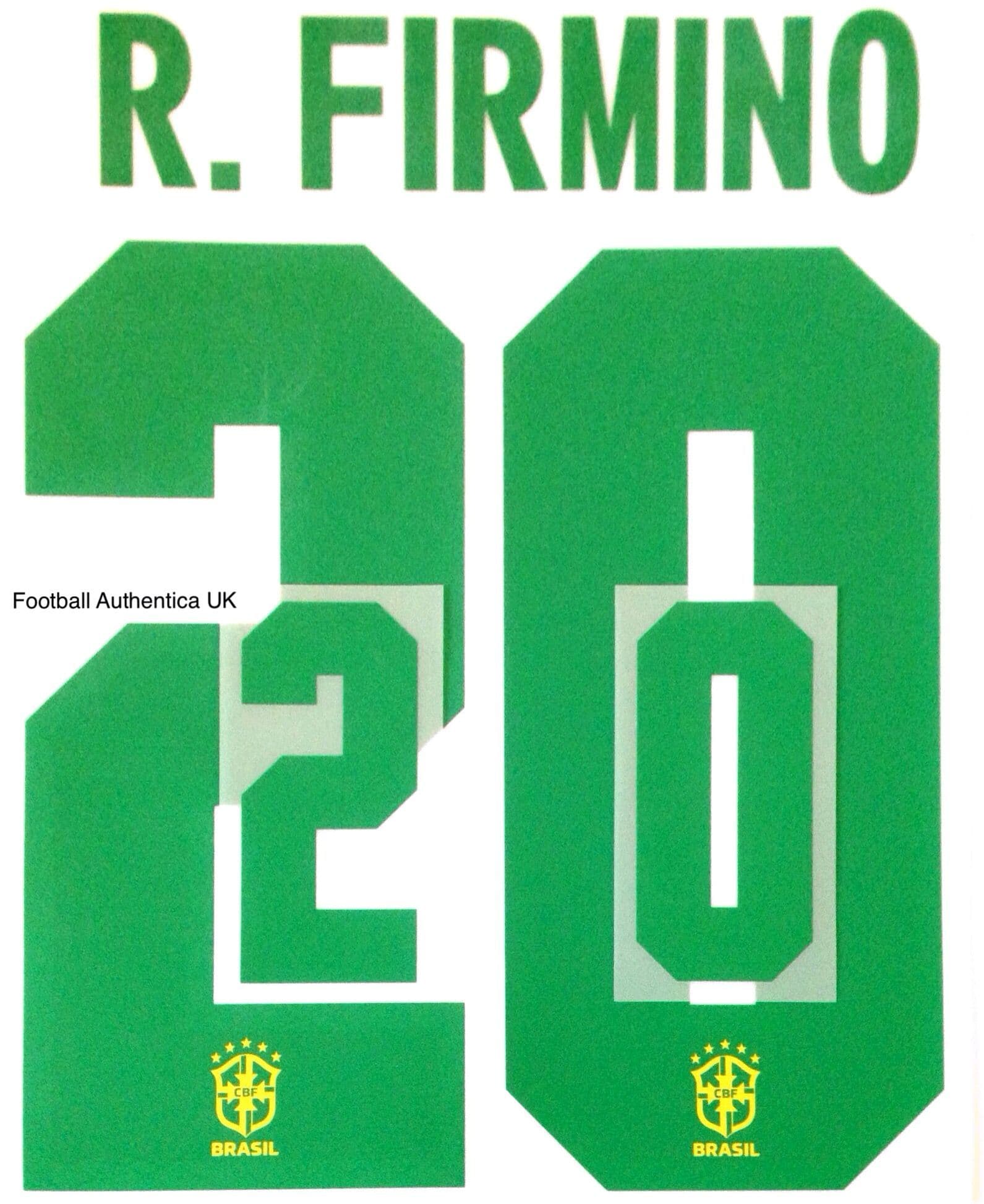 Brazil Home Shirt 2020-22 Official Player Issue Size Name  Number Set