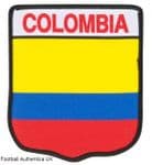 Colombia / Columbia Custom Fan Style Embroidered Football Soccer Badge Patch