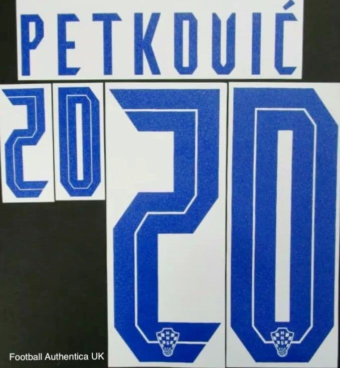 Croatia EURO 2021 Home Shirt 2020-21 PETKOVIC 20 Official Player