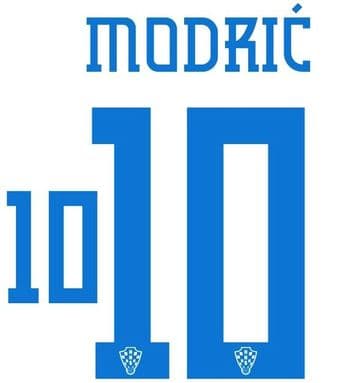 Croatia WORLD CUP 2022 Home Shirt 2022-23 MODRIC#10 Official Player Issue Size Name Number Set
