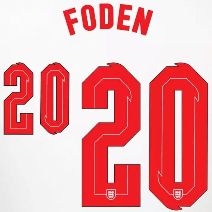 England EURO 2021 Home Shirt 2020-21 FODEN 20 Nike PS-Pro