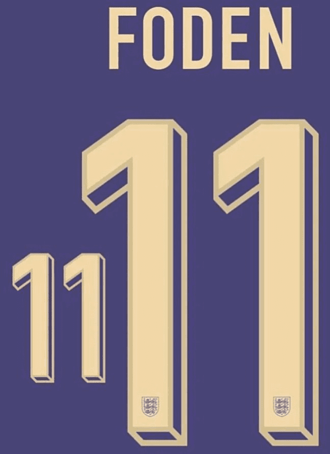 Nike England Foden 11番 Nike England Dri-Fit ADV Match Away Foden 11 Shirt 2024-2025