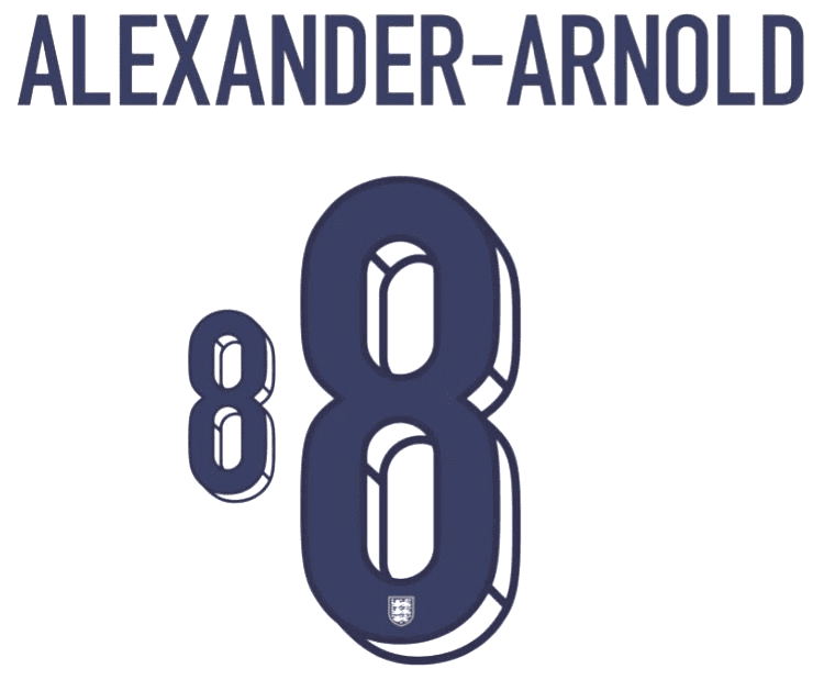 イングランド ALEXANDER-ARNOLD 8番シャツ EURO2024仕様 England Nike Away Stadium Shirt 2024 with Alexander-Arnold 8