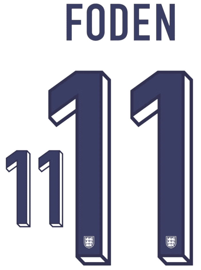 Nike England Foden 11番 Engeland Dri Fit ADV Match Shirt Uit 2024