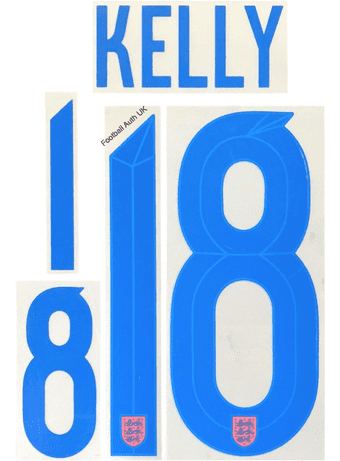 England Women**EURO 2025**Home Shirt 2025-26 KELLY#18 Official Nike PS-Pro Name Number Set