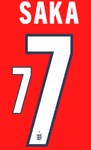 England World Cup 2026 Away Shirt 2026-27 SAKA#7 Official Sporting iD PS-Pro Name Number Set