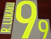 EURO 2016 Belgium Home Shirt 2016-17 R.LUKAKU#9 Adidas DekoGraphics Name Number Set