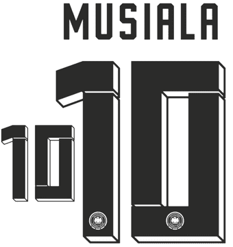 Germany EURO 2024 Home Shirt 2024-25 MUSIALA#10 Official Adidas Football Name Number Set