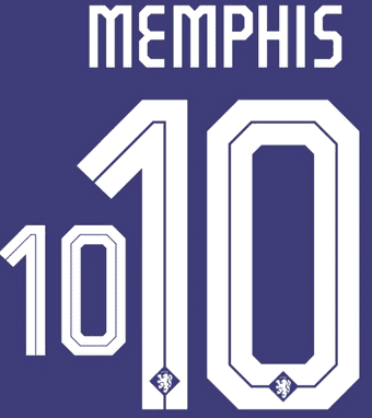 Holland EURO 2024 Away Shirt 2024-25 MEMPHIS#10 Nike PS-Pro Football Name Number Set