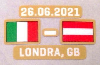 Italy vs Austria**EURO 2021**Official Player Issue Size Match Transfer Details Logo