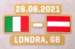 Italy vs Austria**EURO 2021**Official Player Issue Size Match Transfer Details Logo