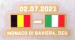 Italy vs Belgium**EURO 2021 QUARTER FINAL**Official Player Issue Size Match Transfer Details Logo