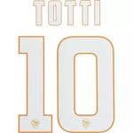 KIDS 2014-15 AS Roma TOTTI#10 Serie A Home Shirt OFFICIAL Stilscreen Name Number Set
