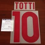 KIDS 2015-16 AS Roma TOTTI#10 Serie A Away Shirt OFFICIAL Stilscreen Name Number Set