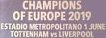 Liverpool CHAMPIONS OF EUROPE 2019 Football Match Transfer Details Player Size Chest Logo
