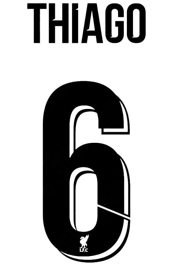 21/22リバプール2ndユニフォーム No.6 THIAGO リバプール 21-22