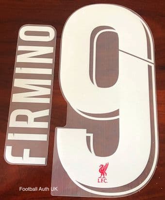 Liverpool UCL & FA CUP Home Shirt 2018-22 FIRMINO#9 Official Player Issue Size Name Number Set