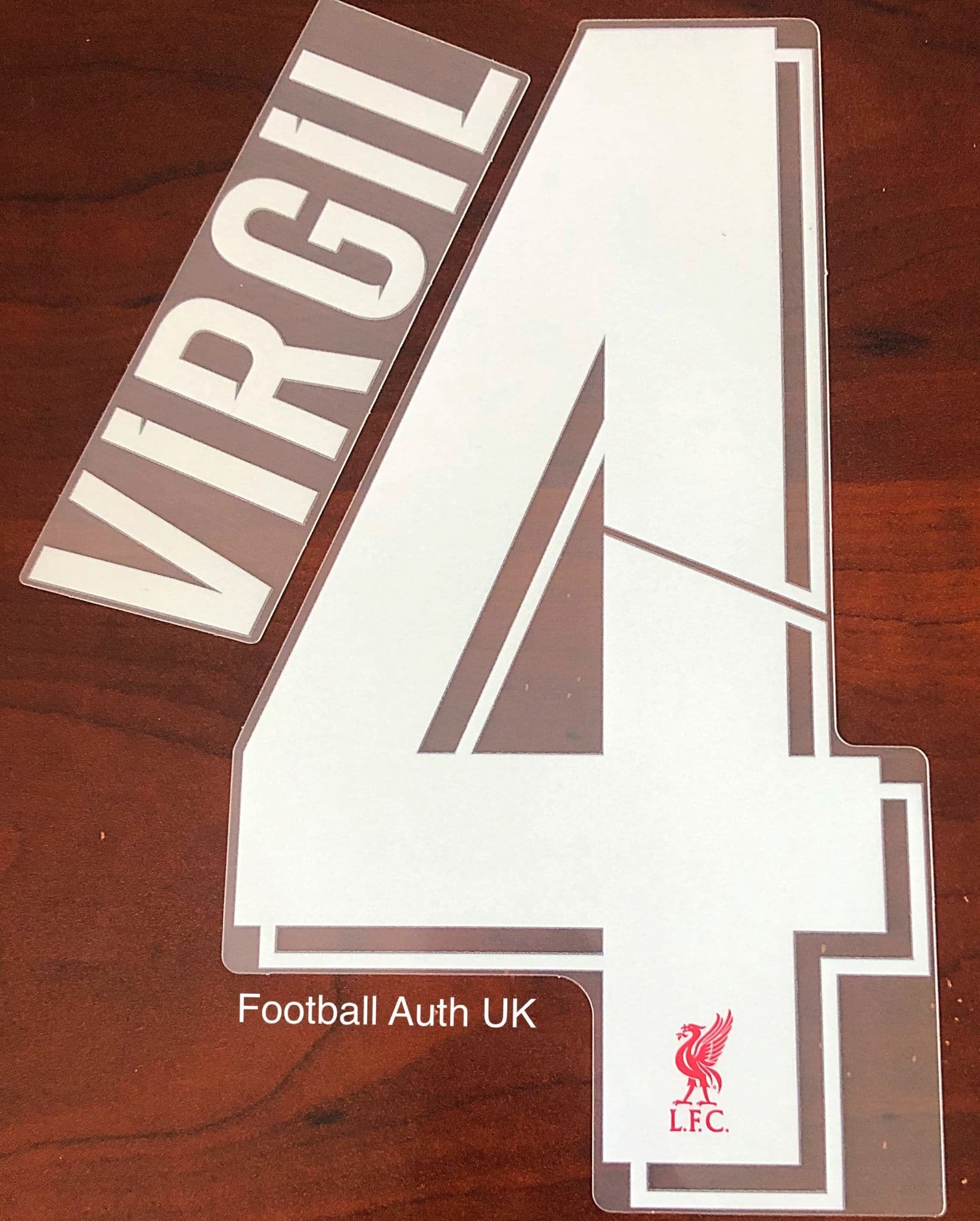 Liverpool UCL FA CUP Home Shirt 2018-22 VIRGIL#4 Official Player Issue  Size Name Number Set