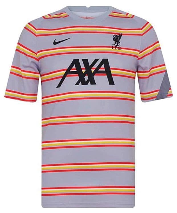 NIKE DB7627-017 Liverpool UCL Football Soccer Pre-Match Shirt 2021