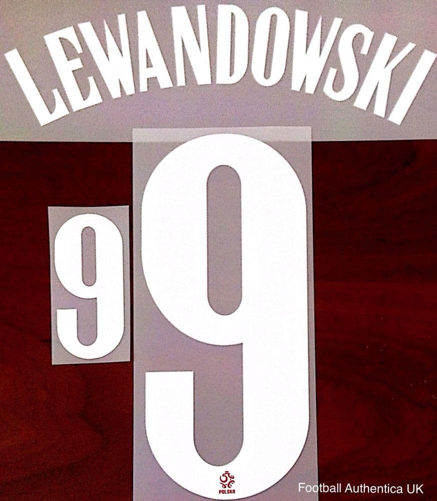 Poland EURO 2021 Away Shirt 2020-21 LEWANDOWSKI#9 Nike PS-Pro SportingiD  Name Number Set