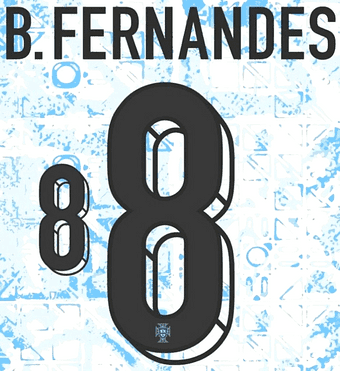 Portugal EURO 2024 Away Shirt 2024-25 B.FERNANDES#8 Nike PS-Pro SportingiD Name Number Set