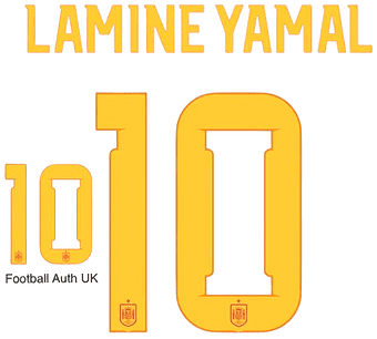 Spain World Cup 2026 Home Shirt 2026-27 LAMINE YAMAL#10 Official Player Issue Size Name Number Set
