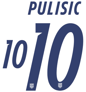 United States*USA*World Cup 2026 Home Shirt 2026-27 PULISIC#10 Official Player Issue Name Number Set