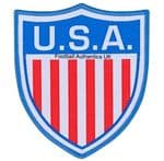 USA / United States Custom Fan Style Embroidered Football Soccer Badge Patch
