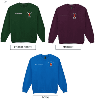 1 HLDRS ADULTS SWEATSHIRT WITH EMBROIDERED LOGOS - 3XL