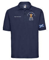 1 HLDRS STGS / OFFICERS MESS ADULTS POLO WITH EMBROIDERED LOGO 3XL OR 4XL