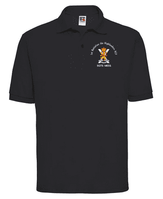 1 HLDRS STGS / OFFICERS MESS ADULTS POLO WITH EMBROIDERED LOGO