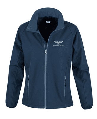 ARTISANS NORTH LADIES SOFTSHELL JACKET  WITH LEFT BREAST EMBROIDERED LOGO