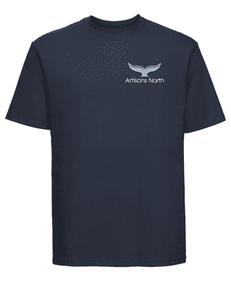 ARTISANS NORTH UNISEX T-SHIRT WITH EMBROIDERED LOGO