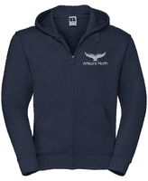 ARTISANS NORTH UNISEX ZIPPED HOODIE WITH EMBROIDERED LOGO