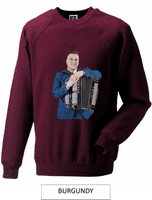 Brandon McPhee Adults Sweatshirt with Accordion DIrect to Film Print