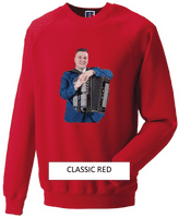 Brandon McPhee Adults Sweatshirt with Accordion DIrect to Film Print