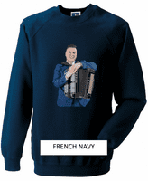 Brandon McPhee Adults Sweatshirt with Accordion DIrect to Film Print