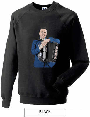 Brandon McPhee Adults Sweatshirt with Accordion DIrect to Film Print