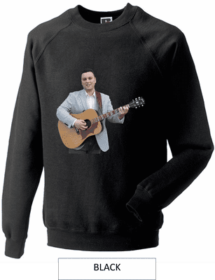 Brandon McPhee Adults Sweatshirt with Guitar DIrect to Film Print